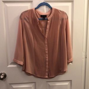 Forever 21 pink sheer button up